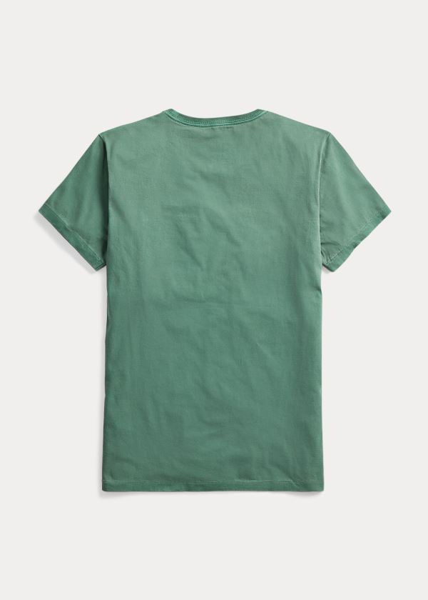 Men's Ralph Lauren Garment-Dyed Pocket T Shirts | 580312ALB